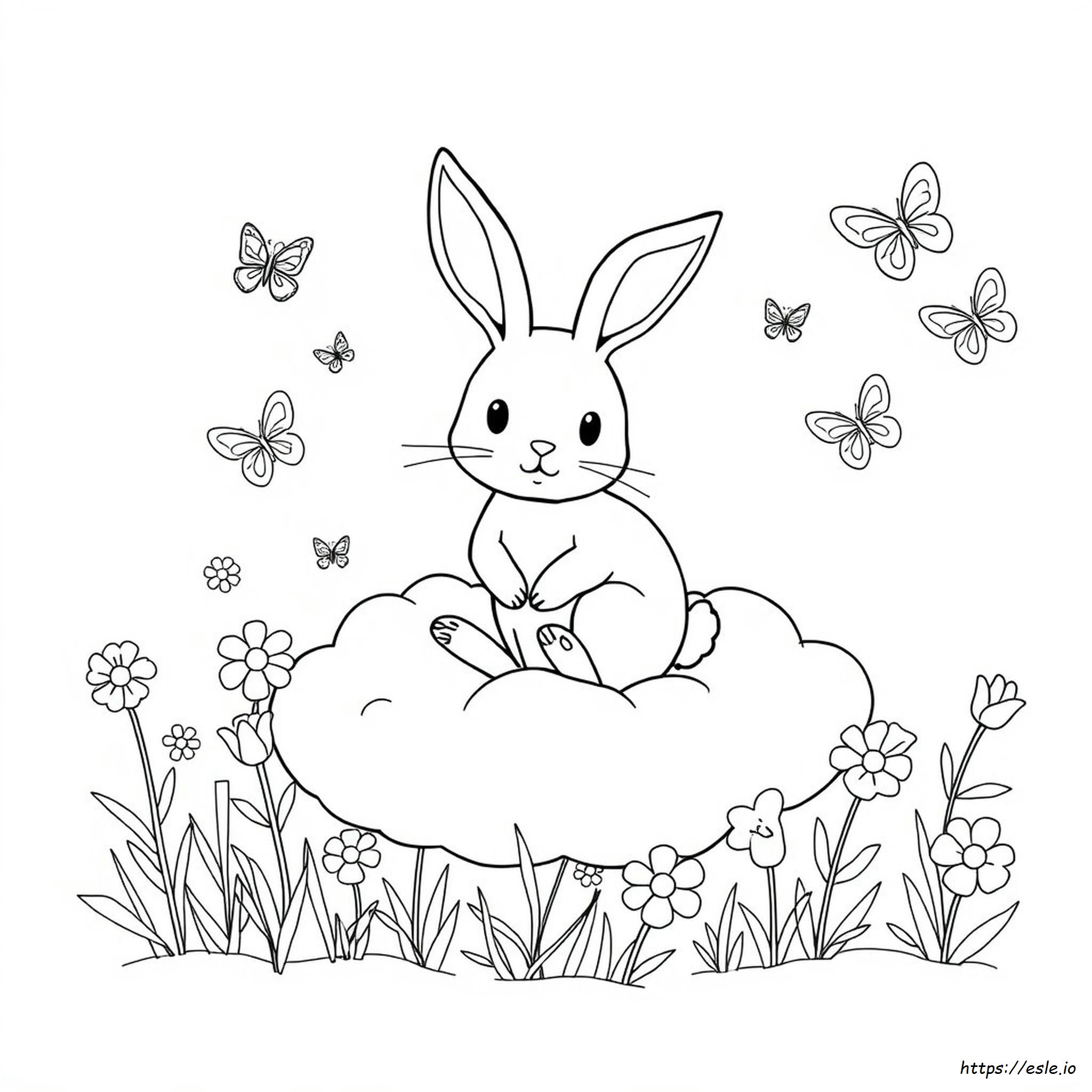 Rabbit Coloring Pages For Preschoolers