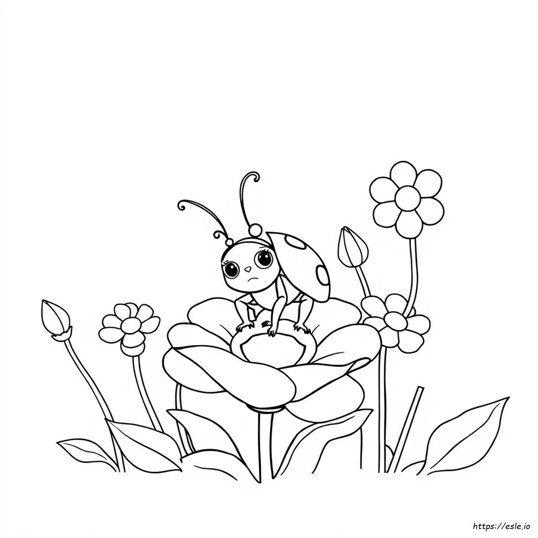 The Grouchy Ladybug Coloring Page