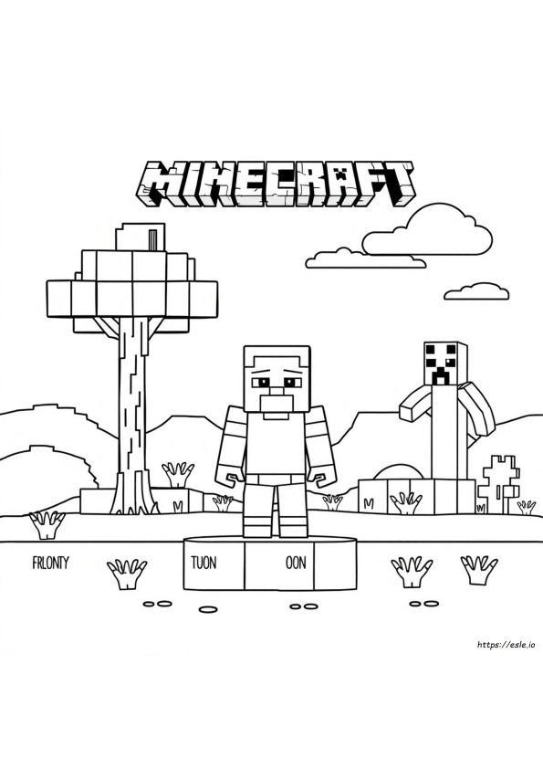 Minecraft Coloring Book Printable