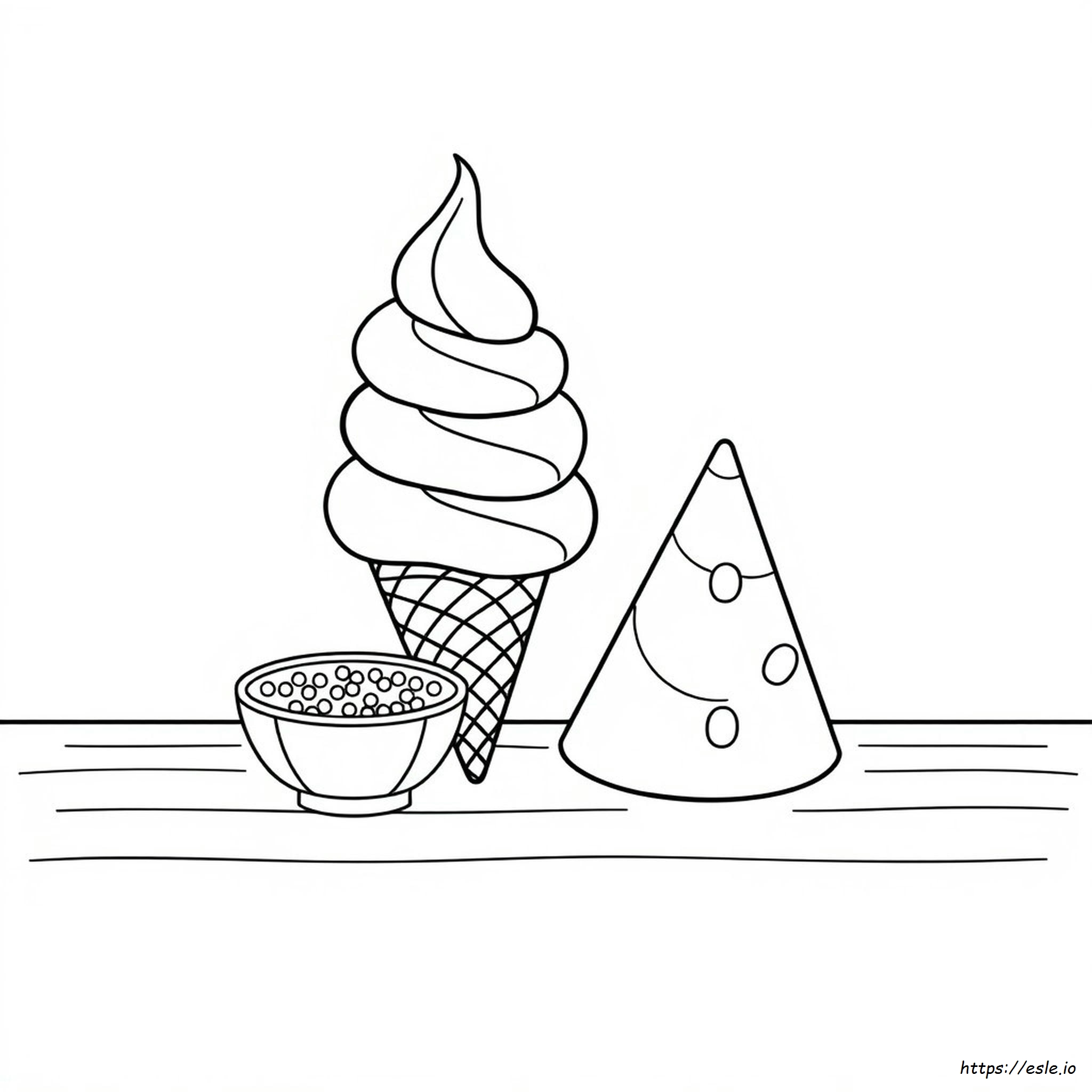 Kawaii Makanan Lucu Mudah Untuk Mewarnai Gambar
