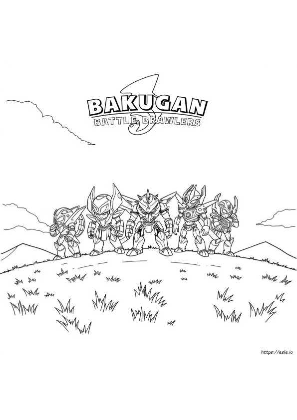 Bakugan Battle Brawlers Personaggi Da Colorare