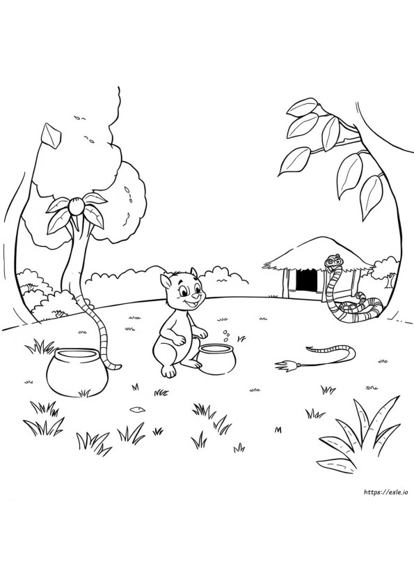 リッキ・ティッキ・タビ 塗り絵 無料