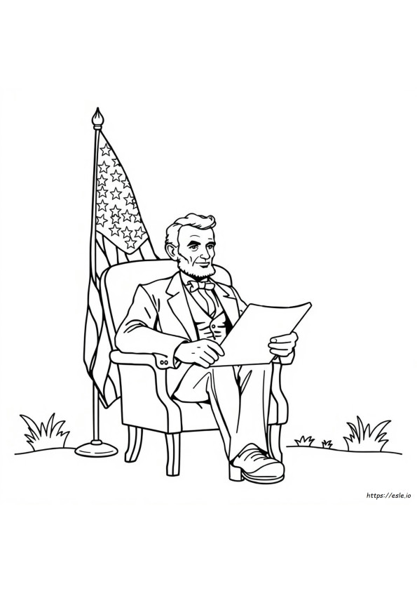 Abraham Lincoln Da Colorare Gratis