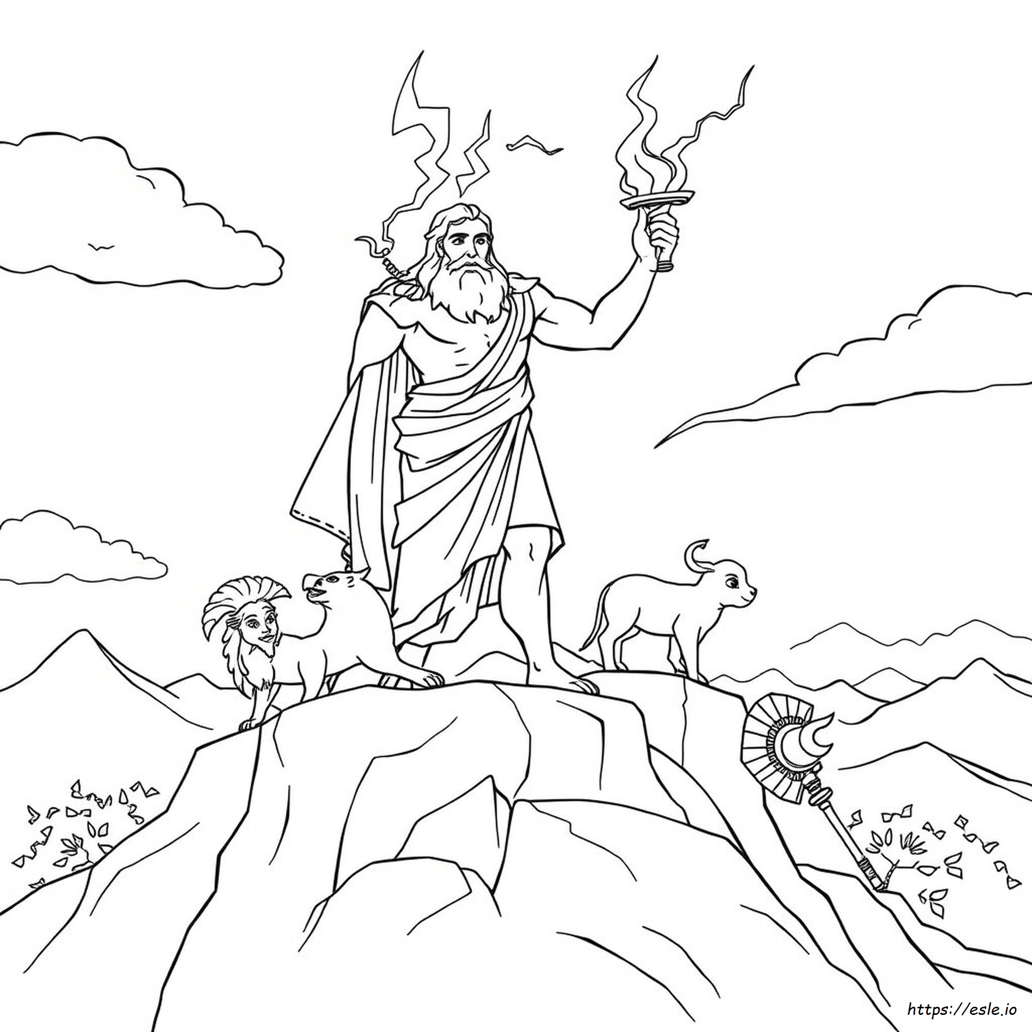 Greek Gods Coloring Pages Printable