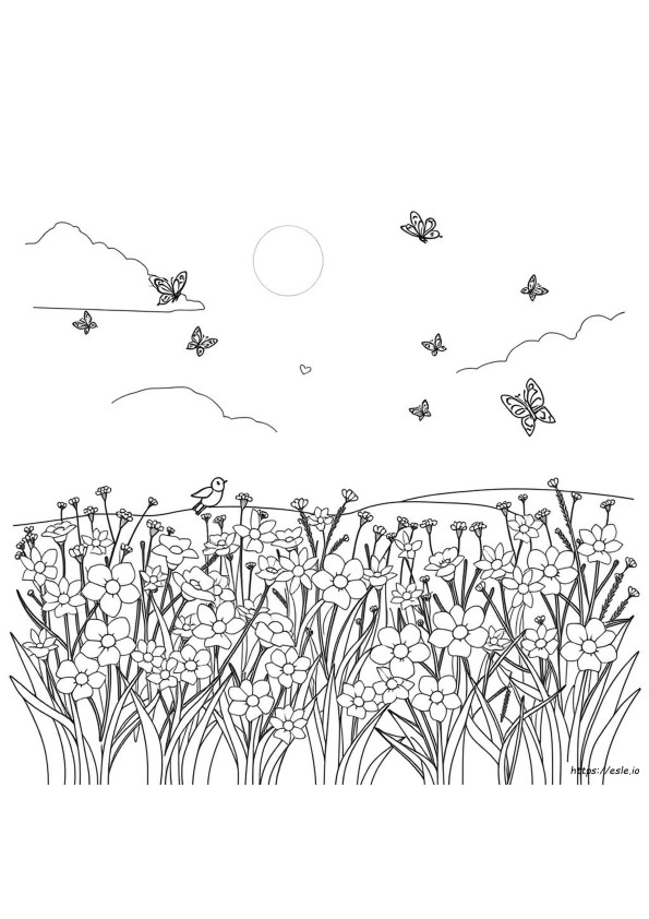 Frühling Ausmalbilder Für Kinder