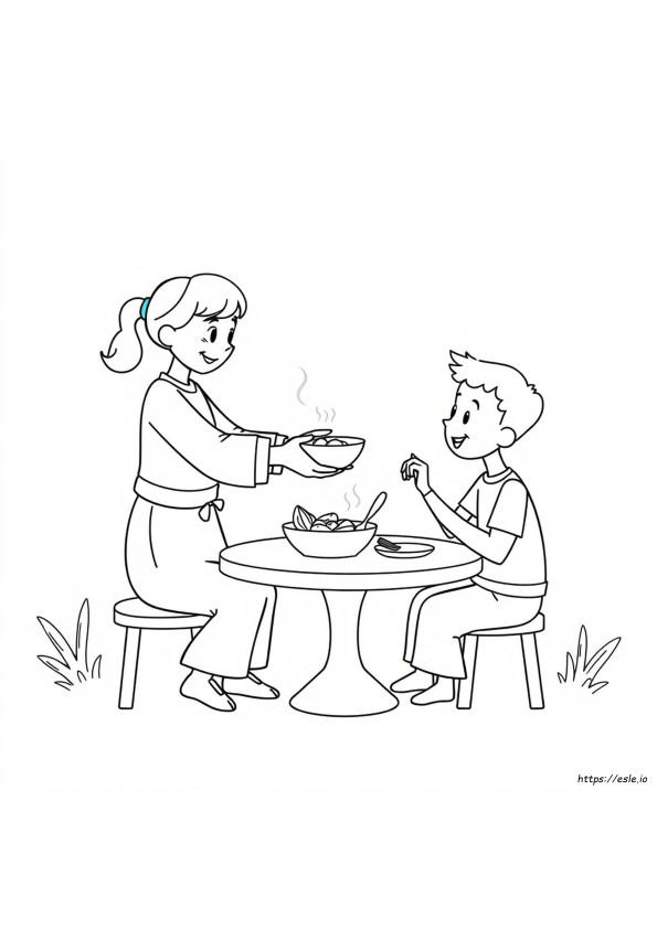 Serving Others Coloring Pages