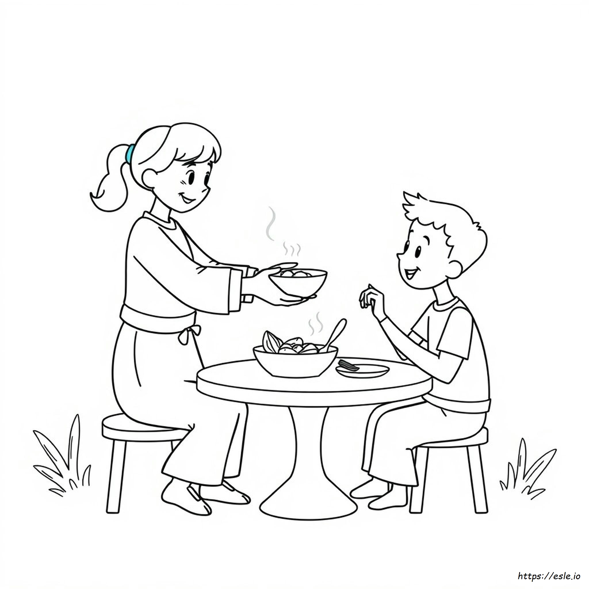 Servire Gli Altri Disegni Da Colorare