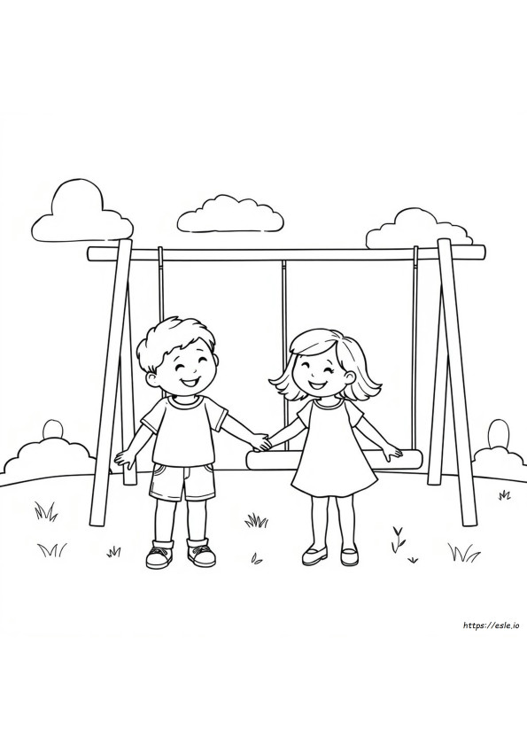 Friendship People Coloring Pages