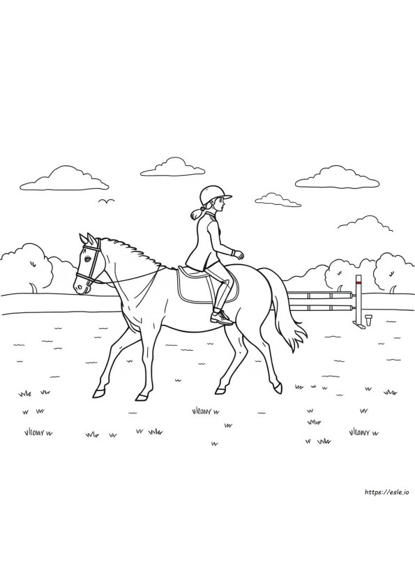 Dressage Coloring Pages