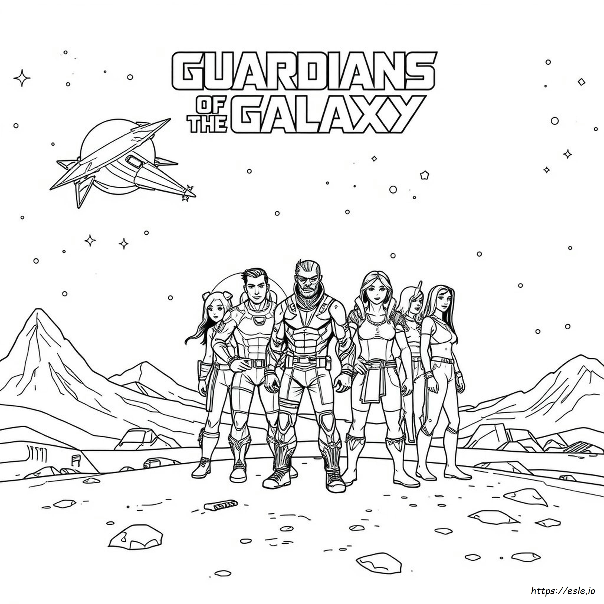 Marvel Guardians Of The Galaxy Ausmalbilder