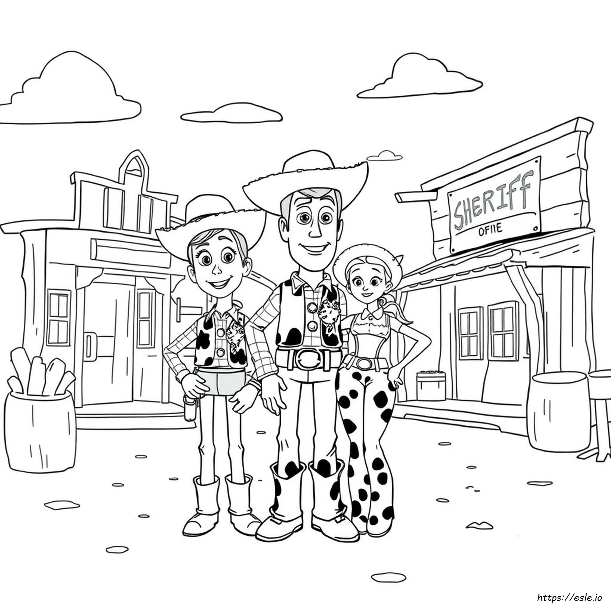 Woody Jessie Coloring Page