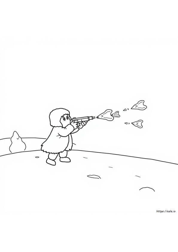 Ice Peashooter Coloring Page