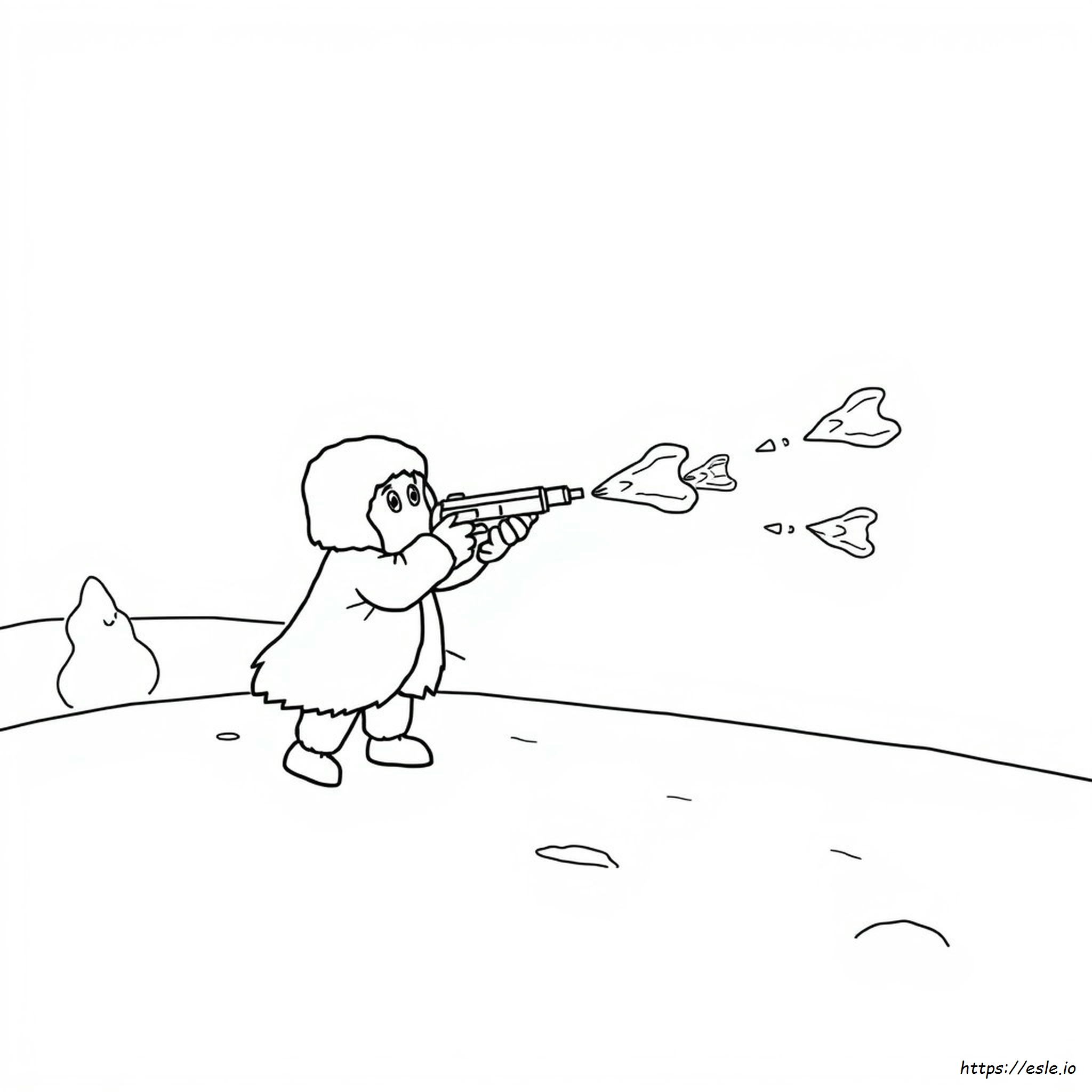 Ice Peashooter Coloring Page