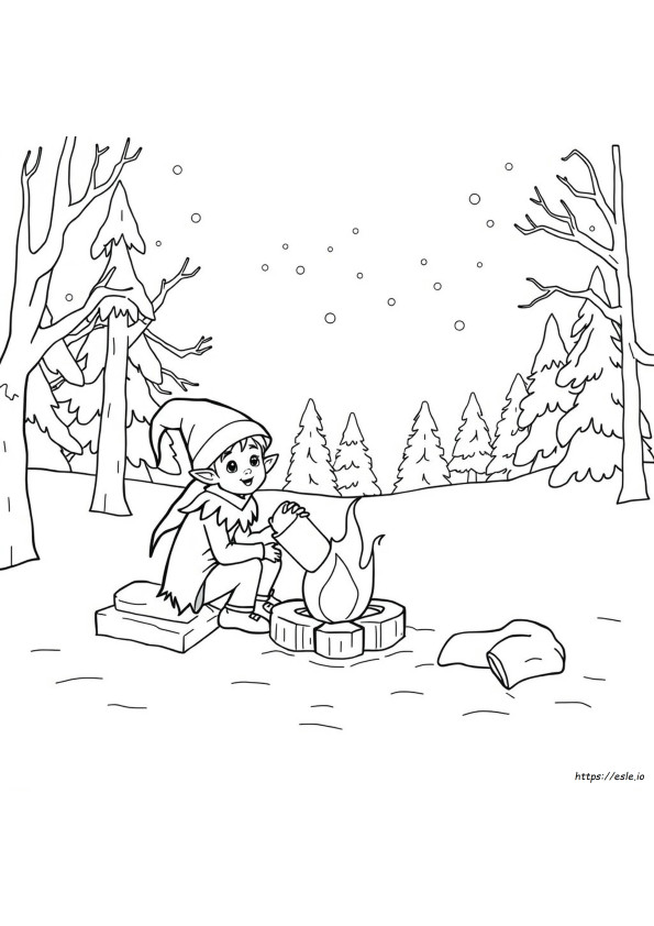 Elfenhund Ausmalbilder