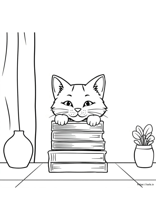 Cabeça De Gato Para Colorir
