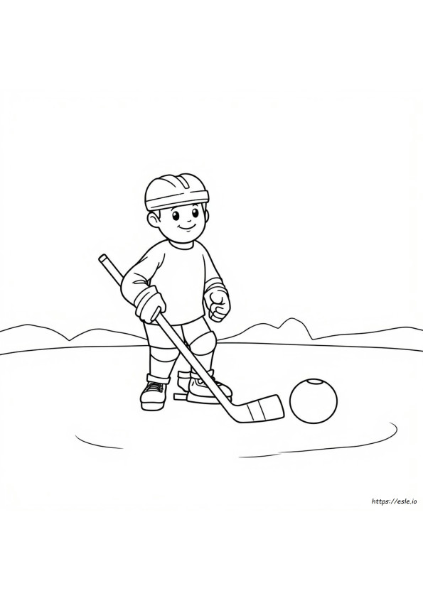 Hockey Stick Colouring Pages