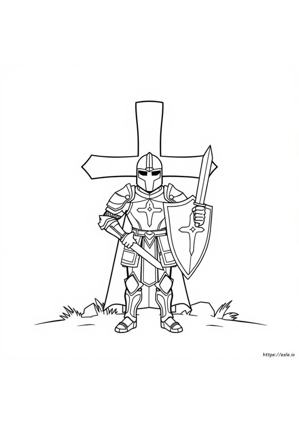 Armour Of God Colouring Page