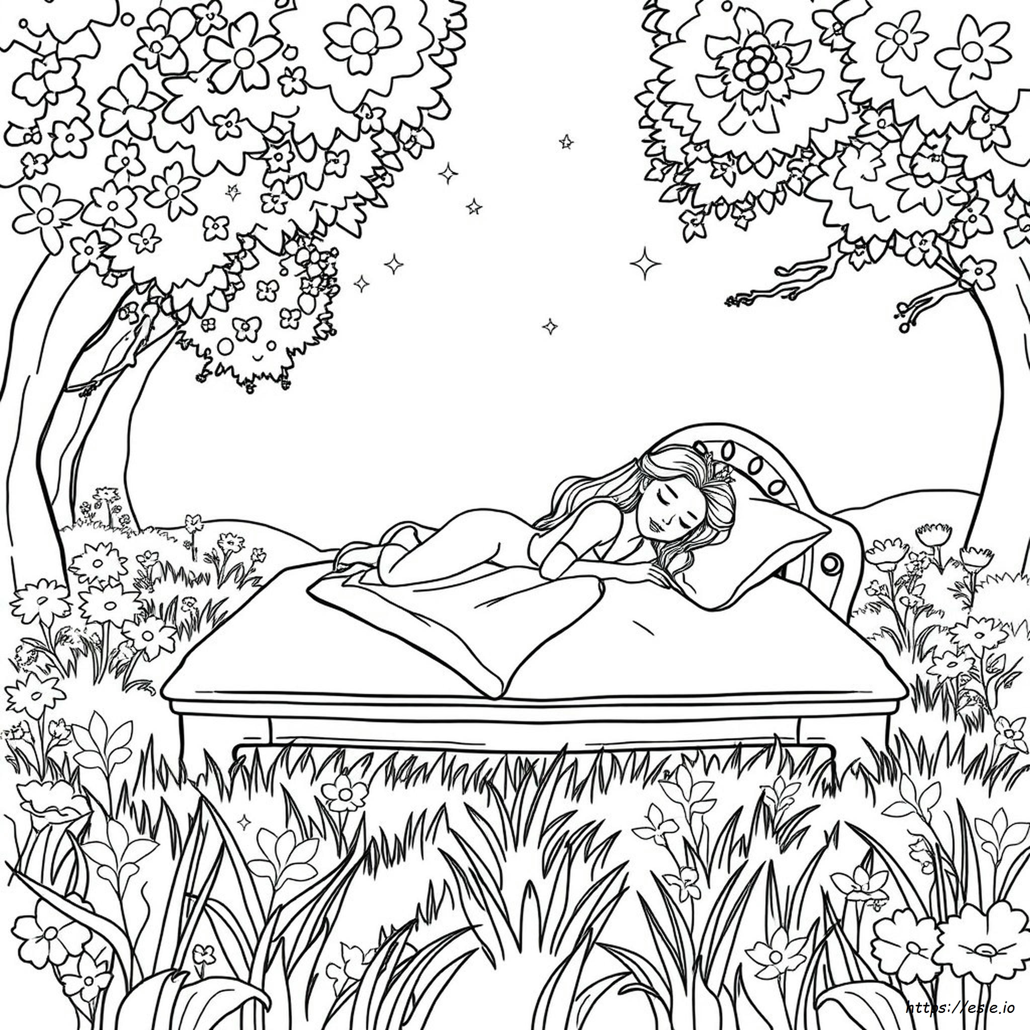 Printable Princess Aurora Coloring Page