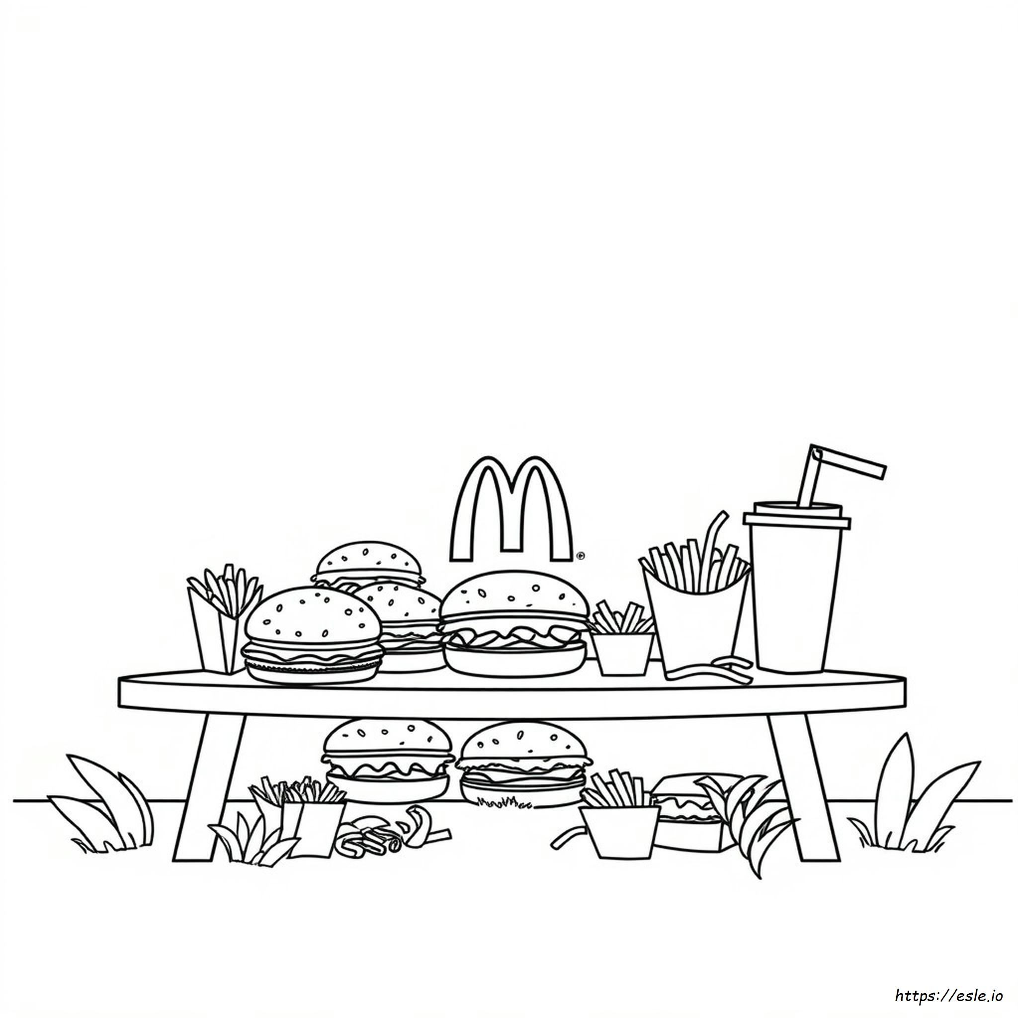 Mcdonalds Colouring In