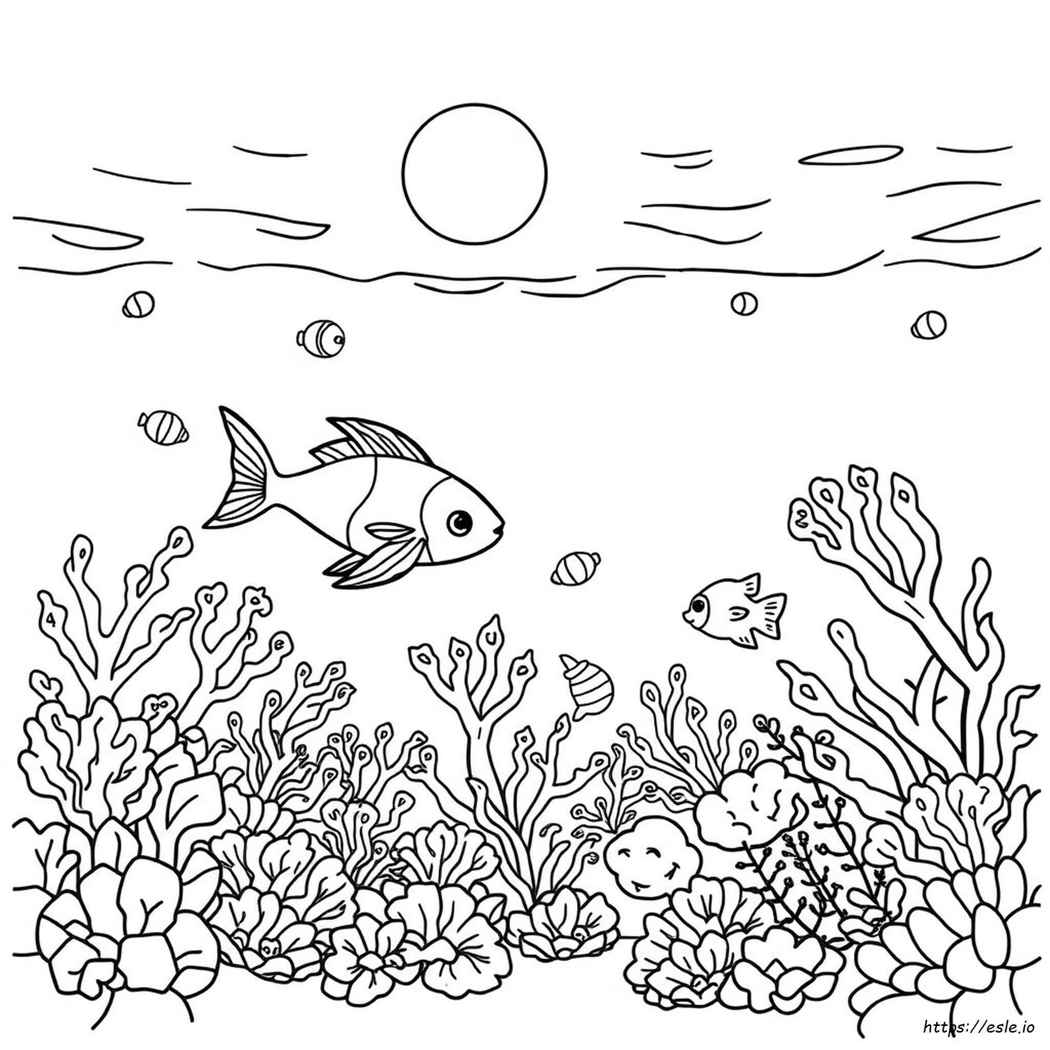 Dunia Laut Mewarnai Gambar