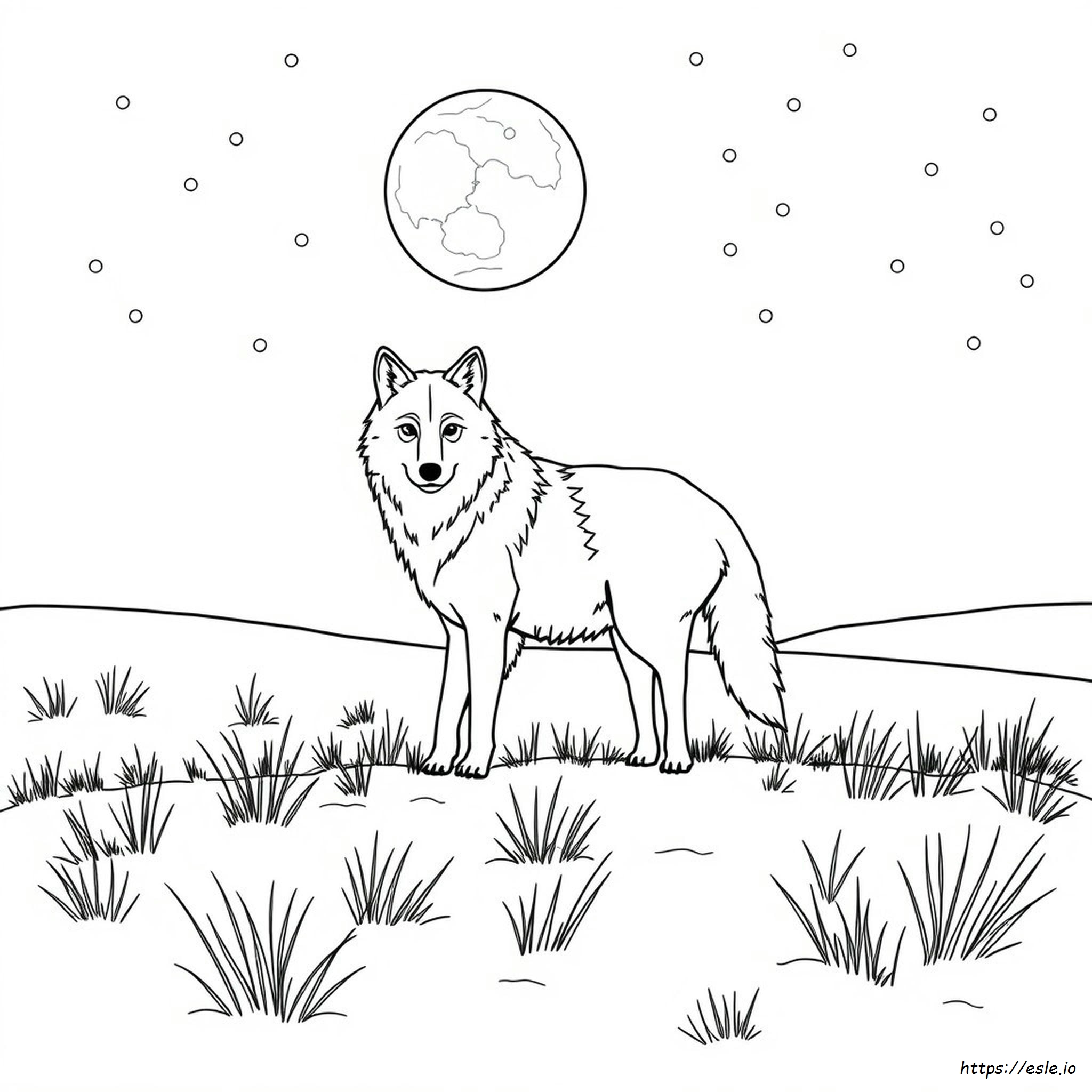 Female Wolf Coloring Pages