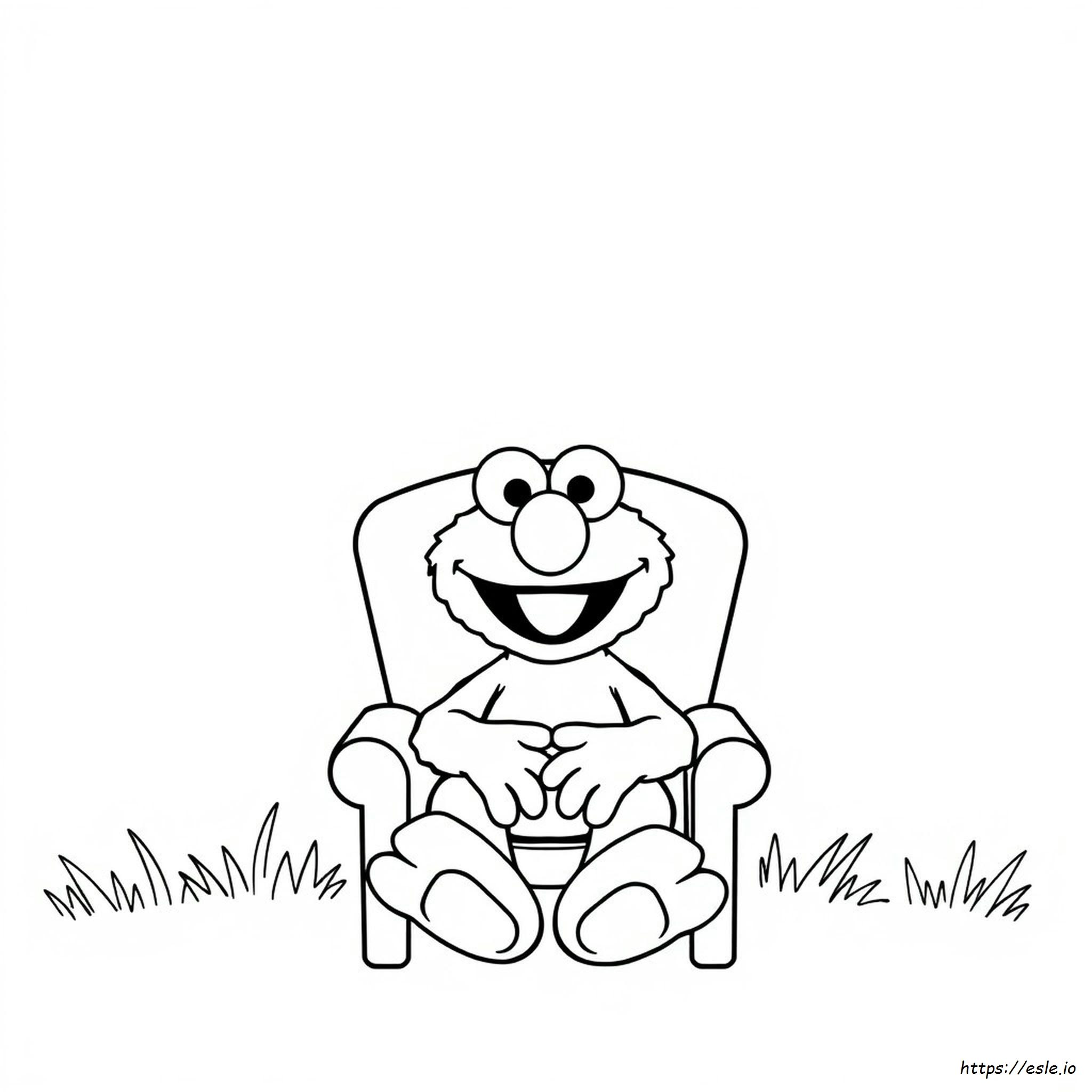 Coloriage Elmo à imprimer gratuit