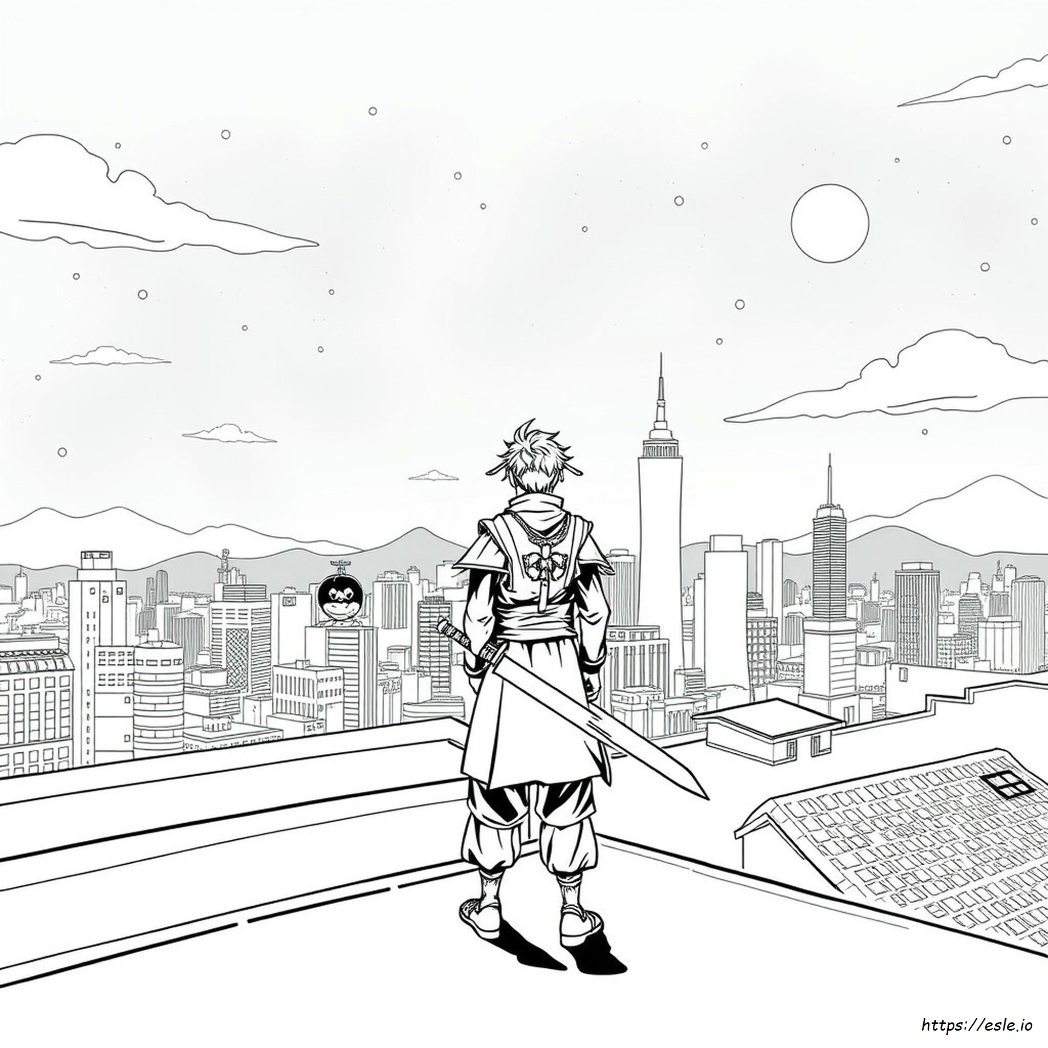 Gambar Mewarnai Menggambar Manga Anime - Gratis Untuk Dicetak