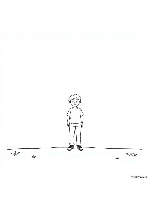 Person Outline Coloring Page