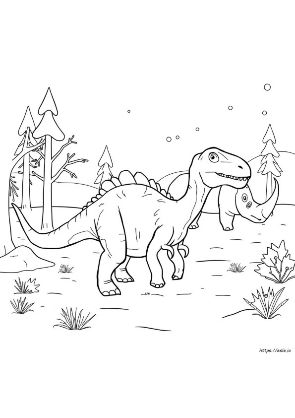 Desenhos De Dinossauros Da Era Do Gelo Para Colorir