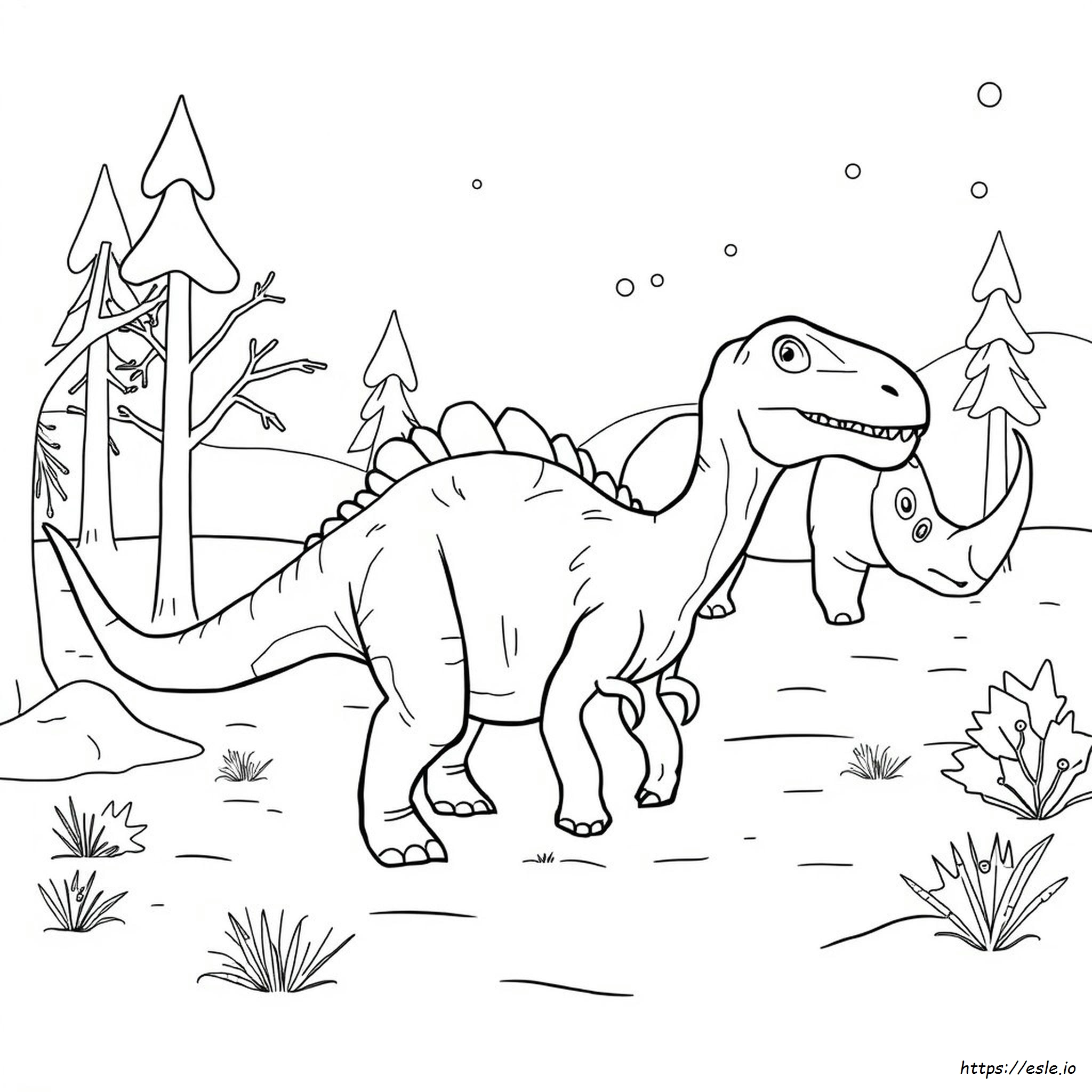 Ice Age Dinosaur Coloring Pages