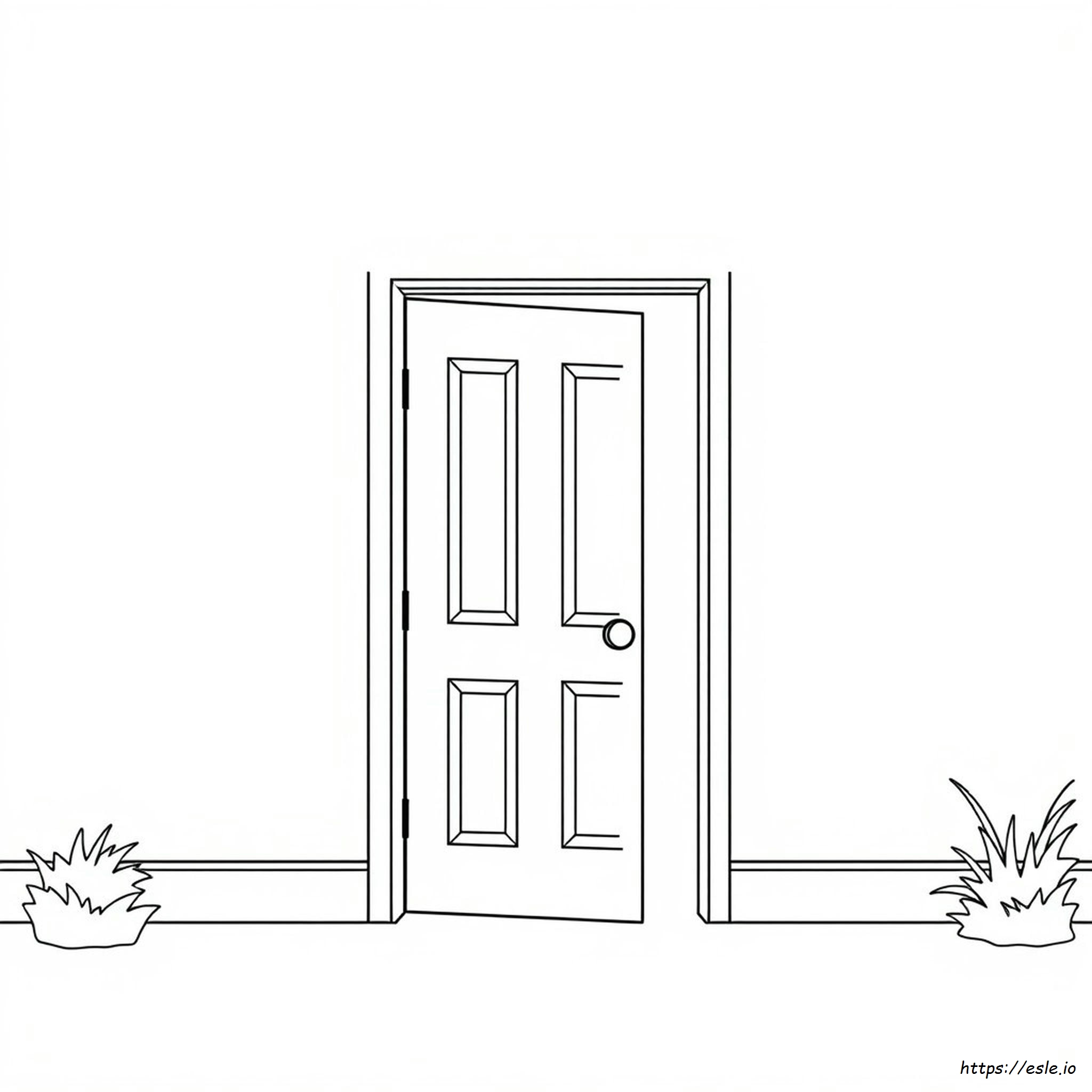 Gambar Mewarnai Pintu - Gratis Untuk Dicetak