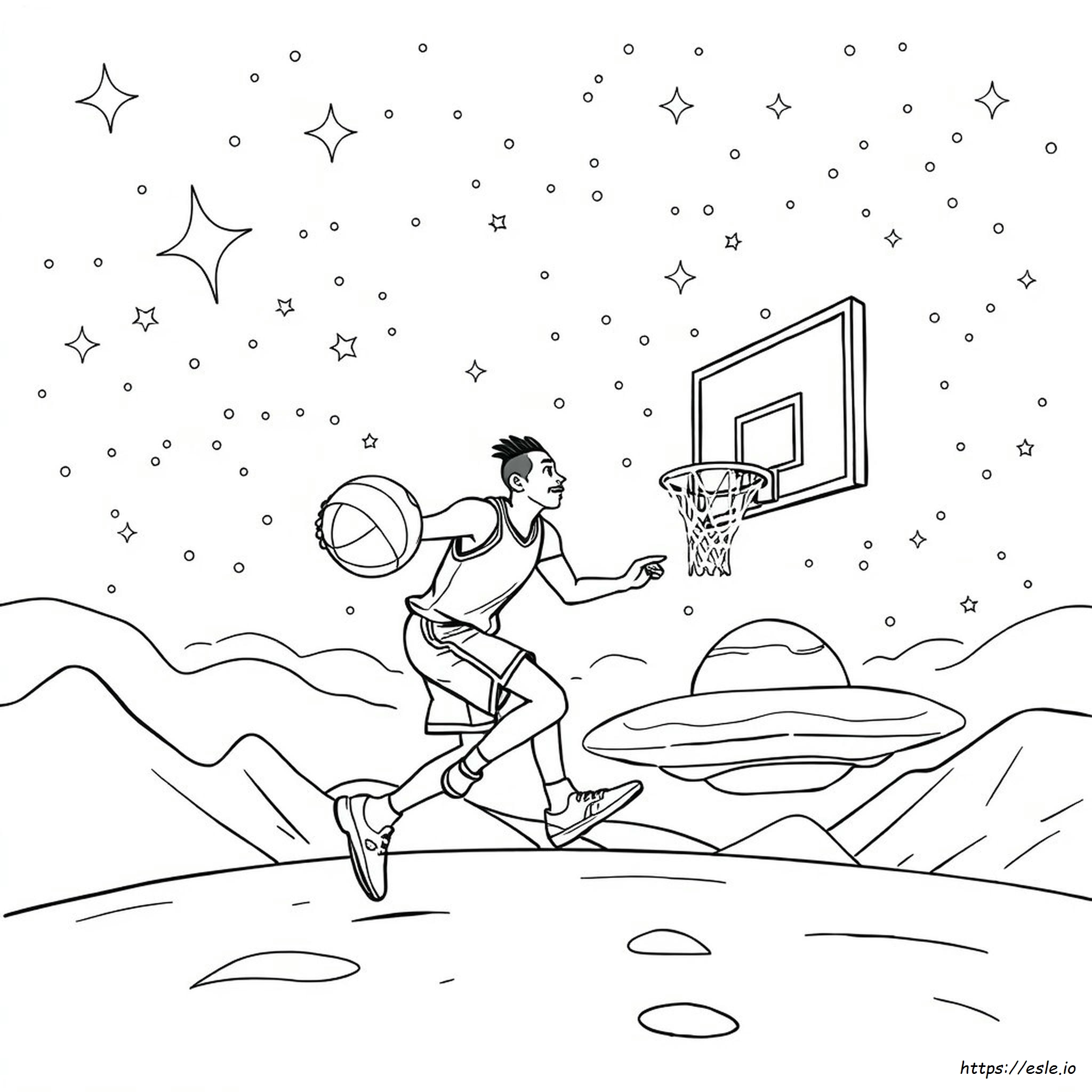 Space Jam Nba Coloring Pages