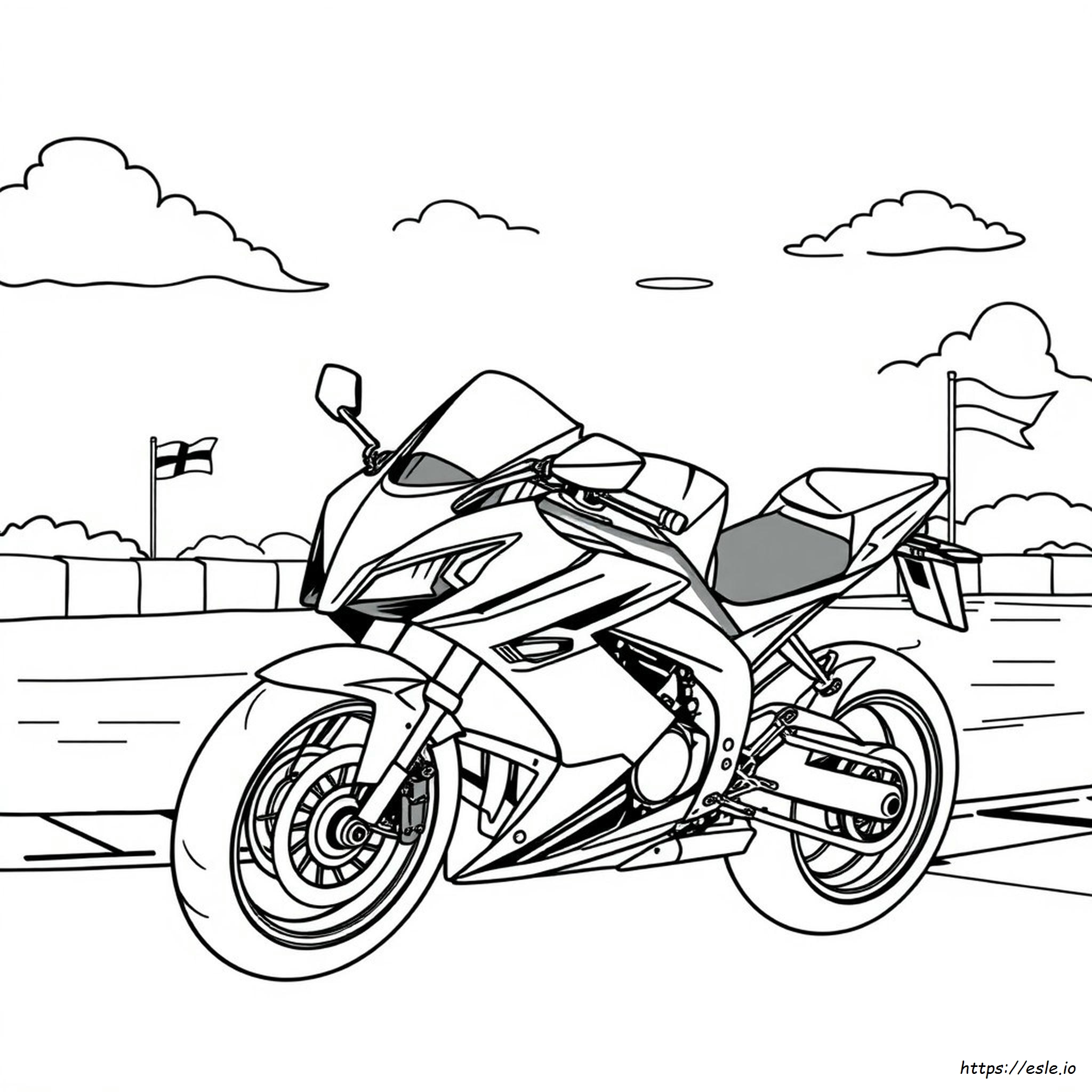 Kawasaki Ninja H2r Coloring Pages