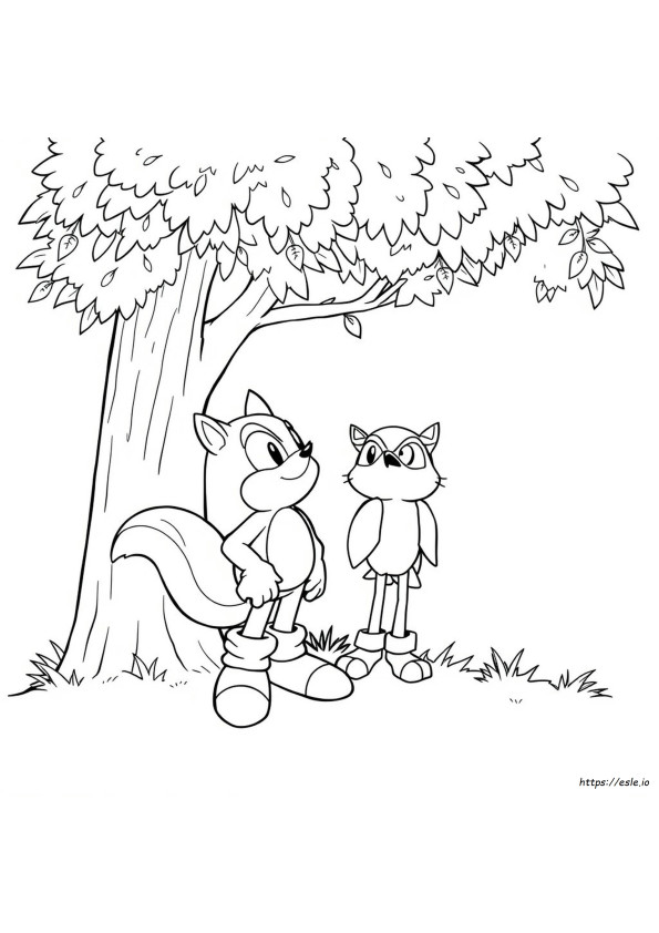 Coloriages De Sonic Et Shadow