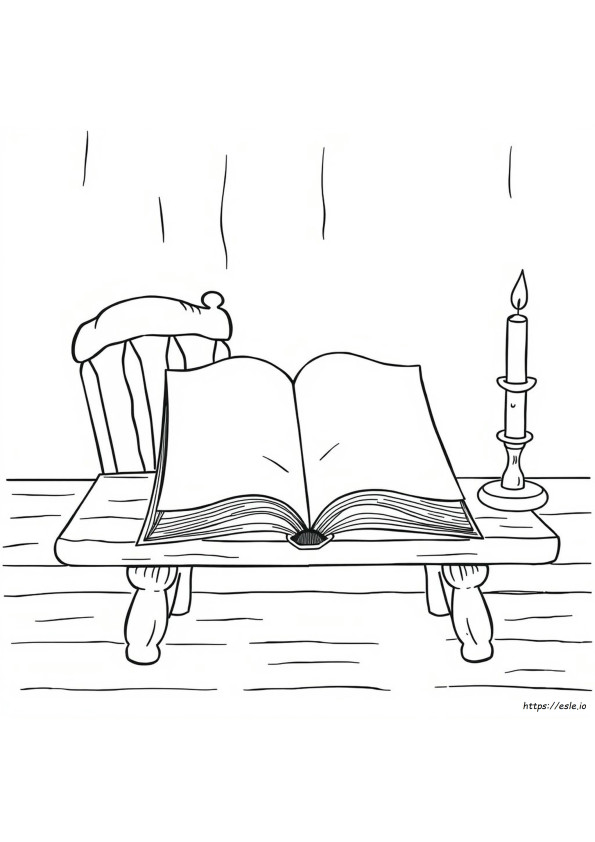 Oud Boek Pagina Kleurplaat