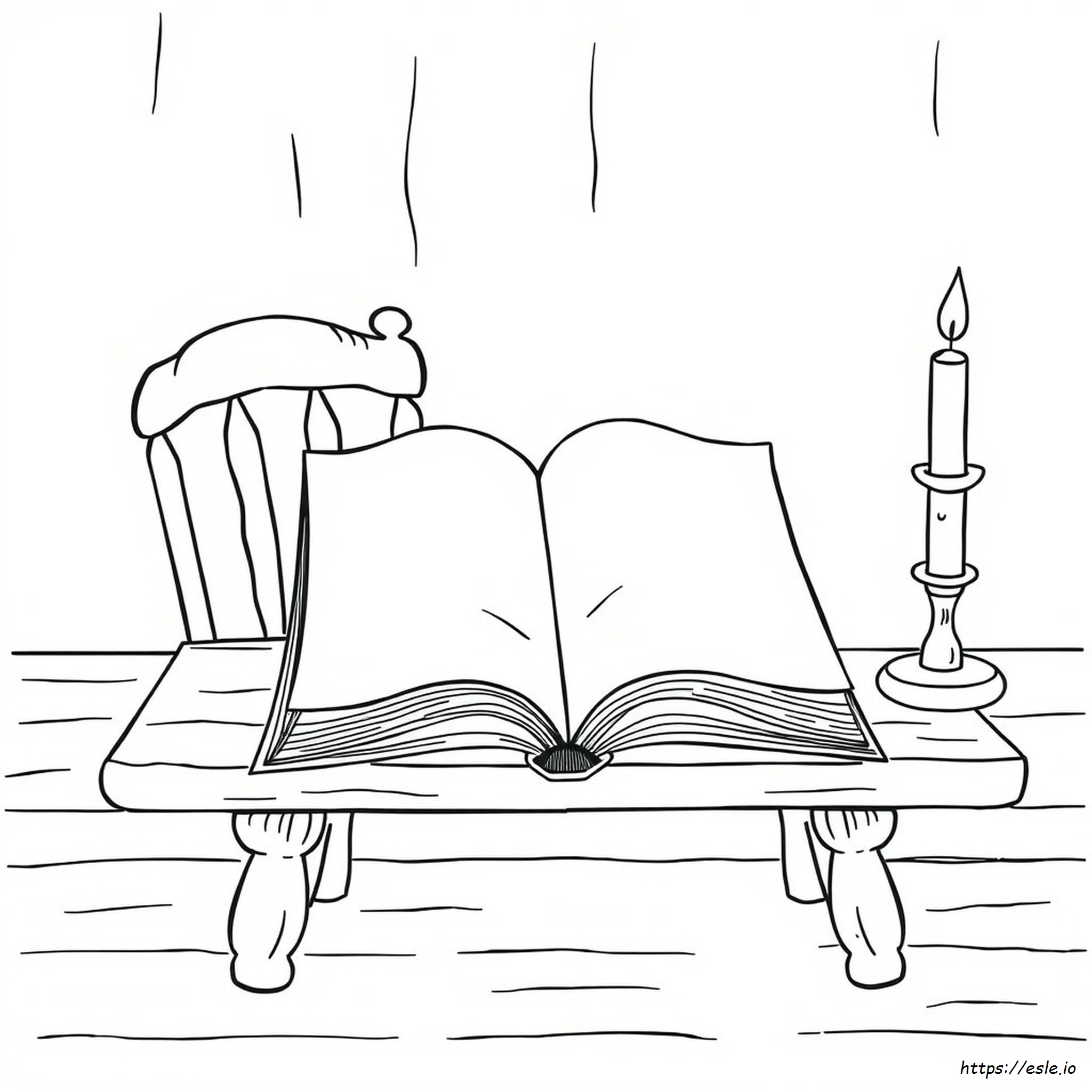 Coloriage Vieux Livre