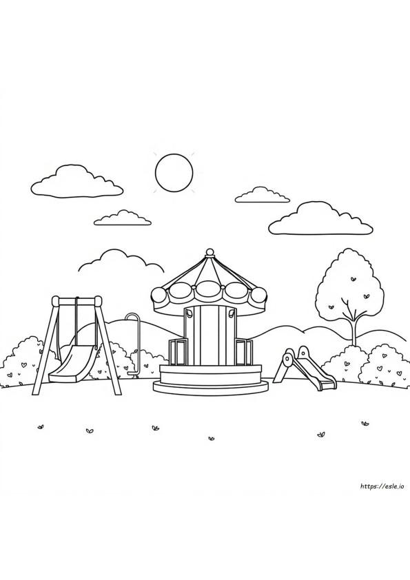 Taman Bermain Coloring Pages