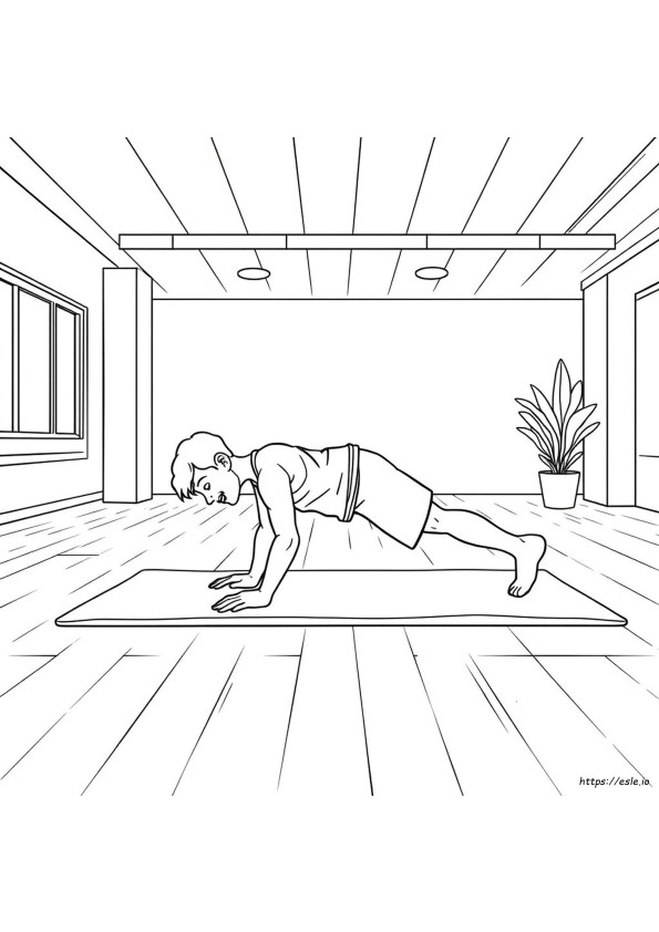 Fitness Kleurplaten