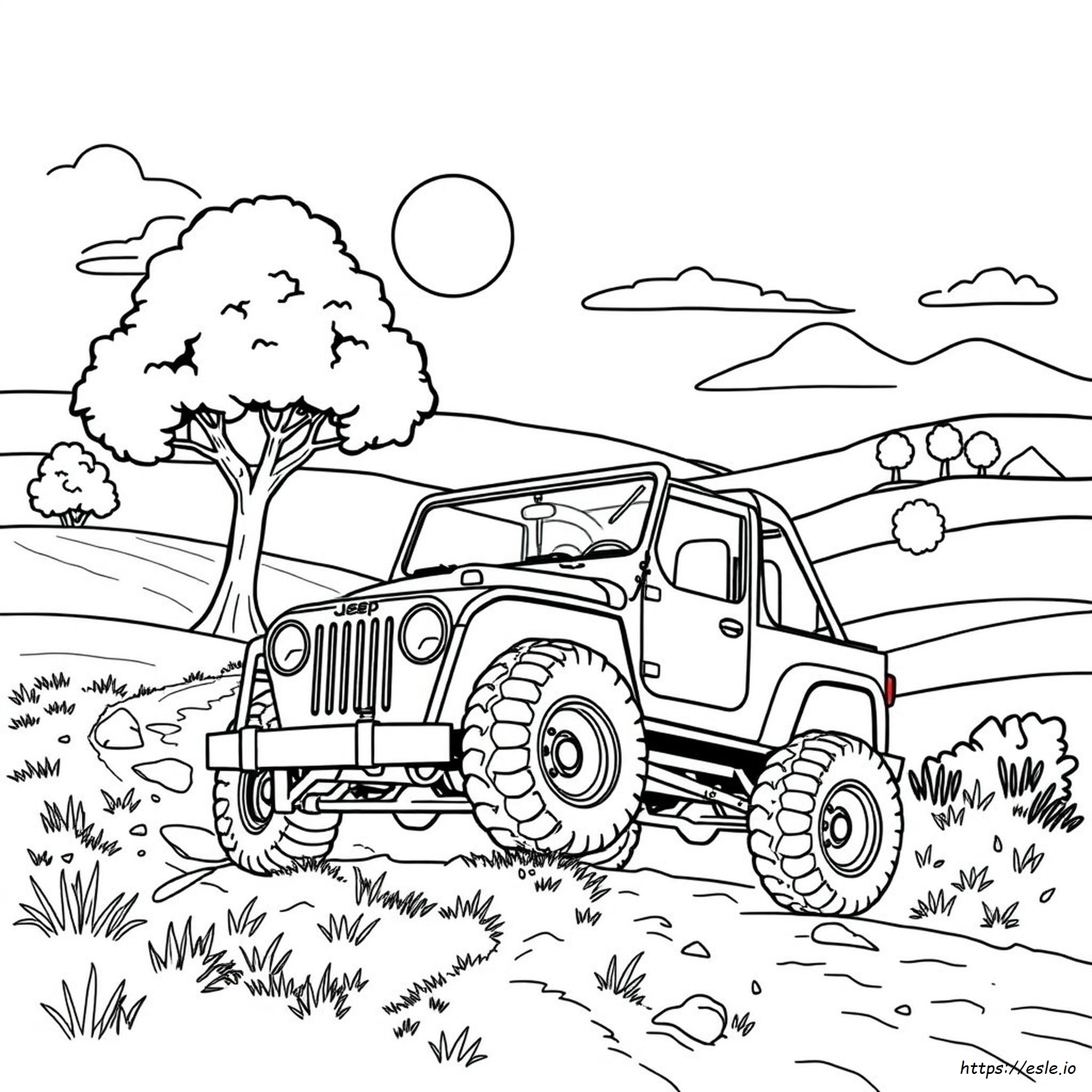 Jeep Coloring Pages For Adults