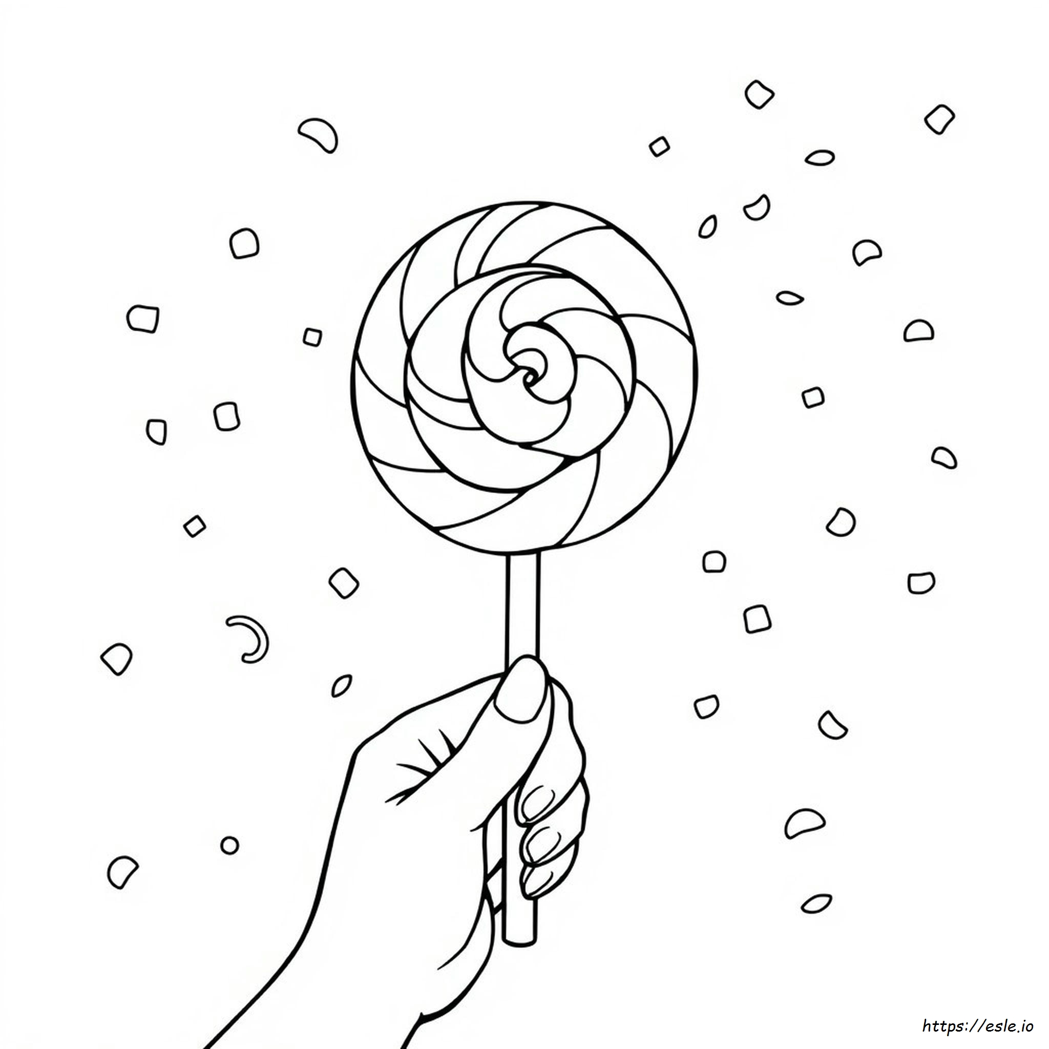 Coloring Picture Of Lollipop