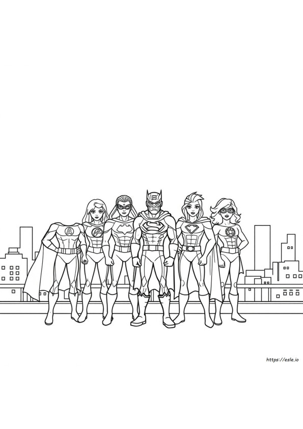 Superhero Coloring Pages Kids