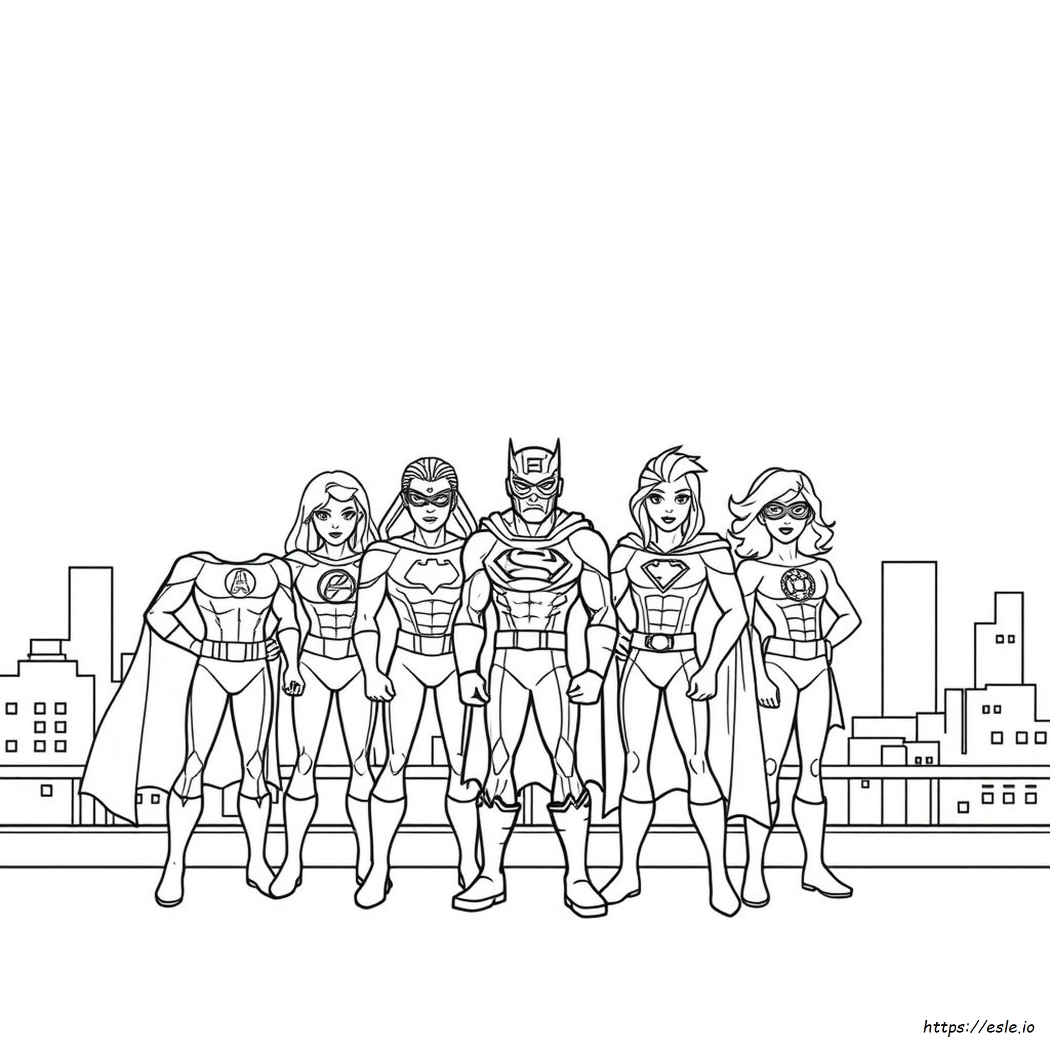 Superhero Coloring Pages Kids