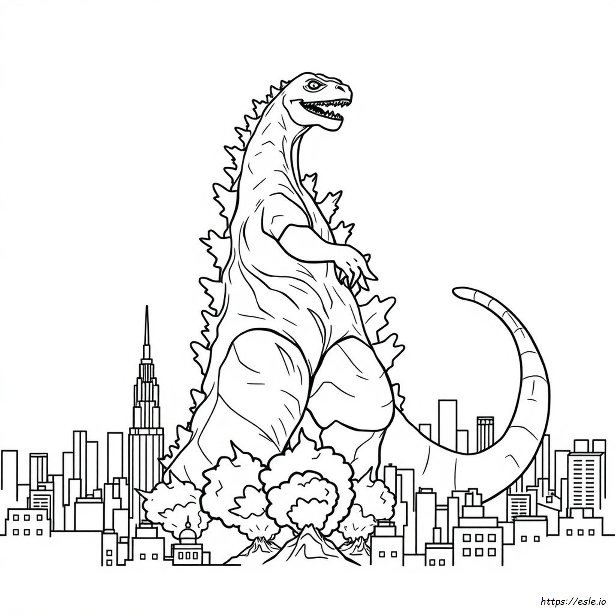 Godzilla Coloring Pages Online