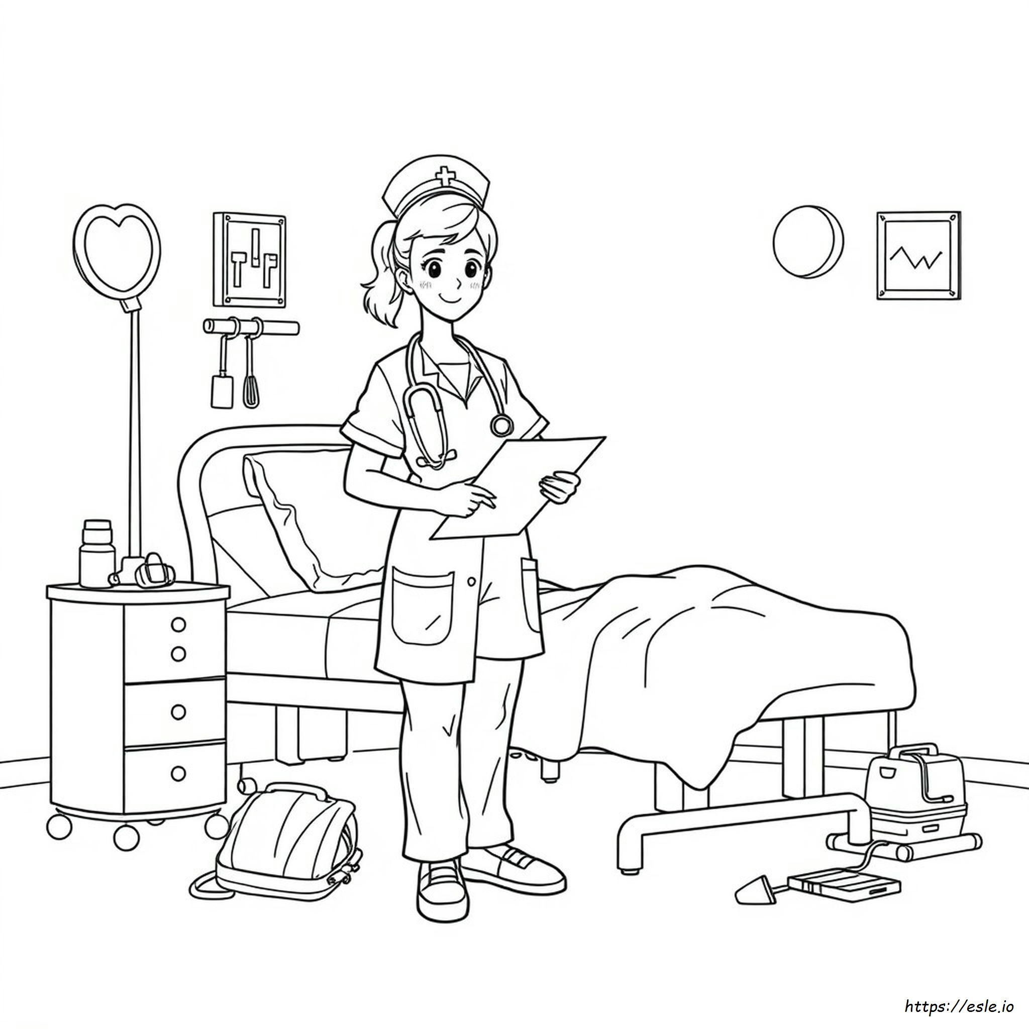 Nursing Student Coloring Pages