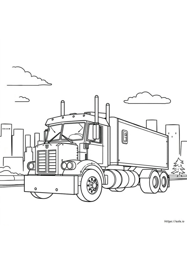 Disegno Camion Optimus Prime Da Colorare