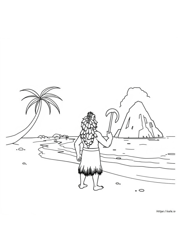 Disney Maui Coloring Pages