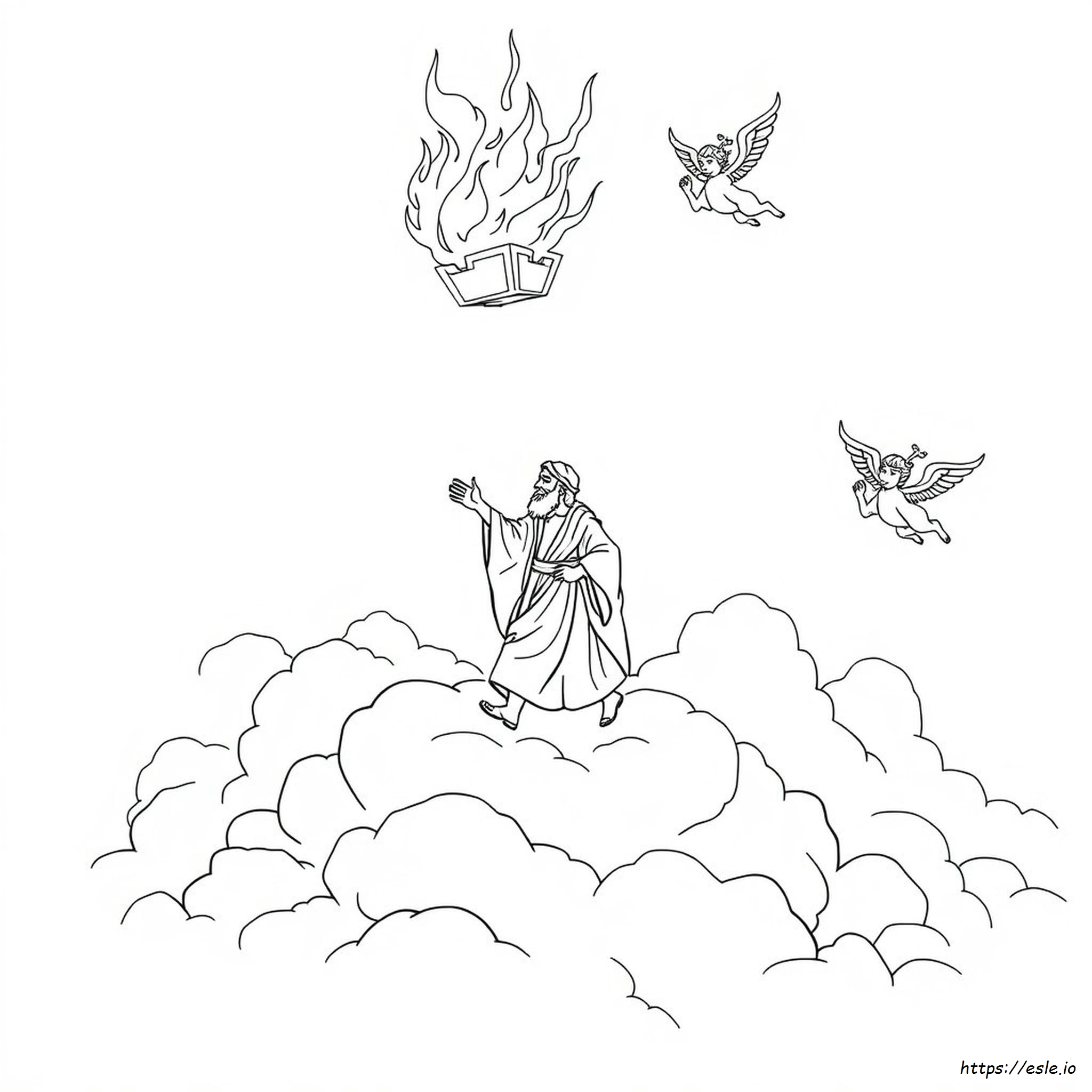 Elia Portato In Cielo Disegni Da Colorare