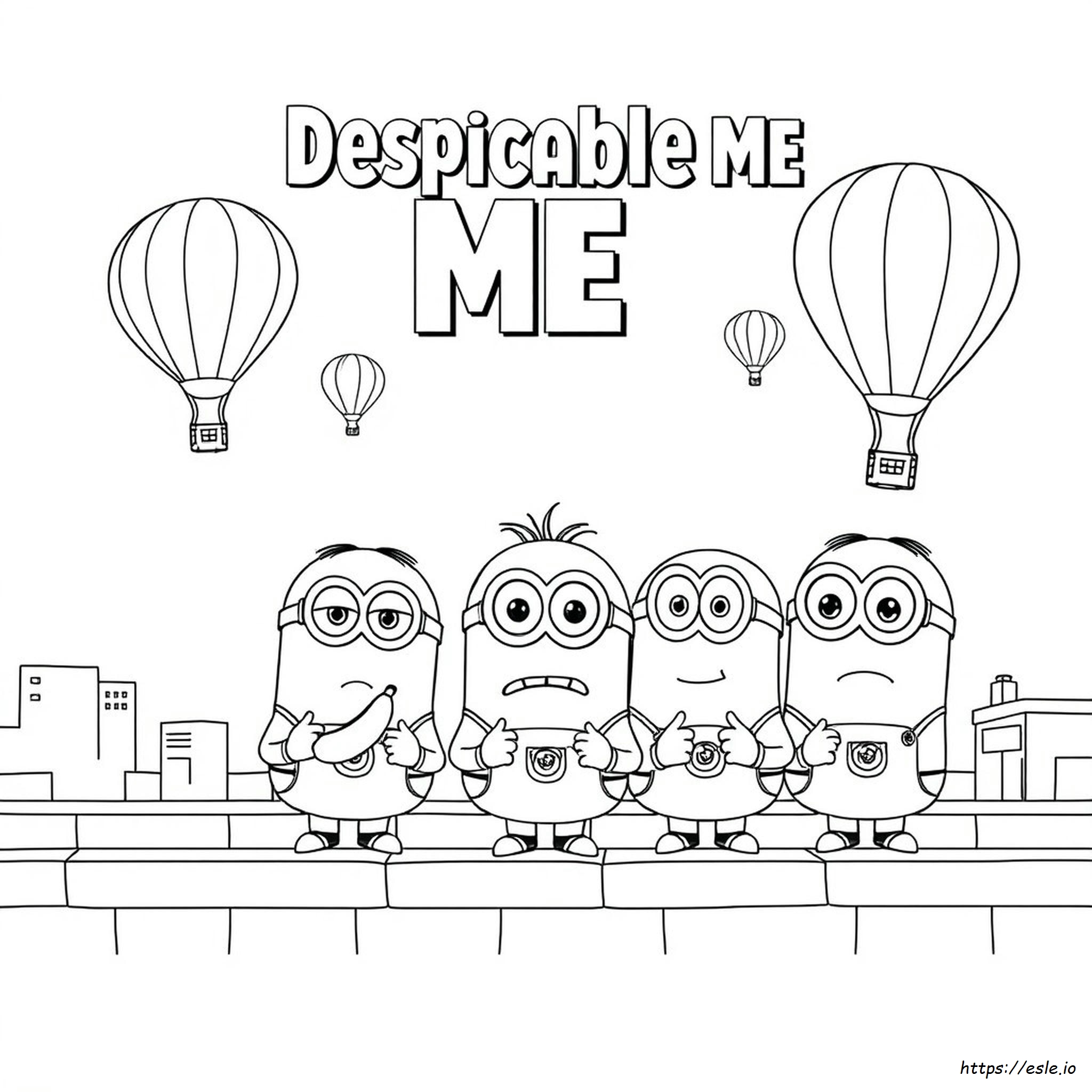 Páginas Para Colorear De Minions De Mi Villano Favorito