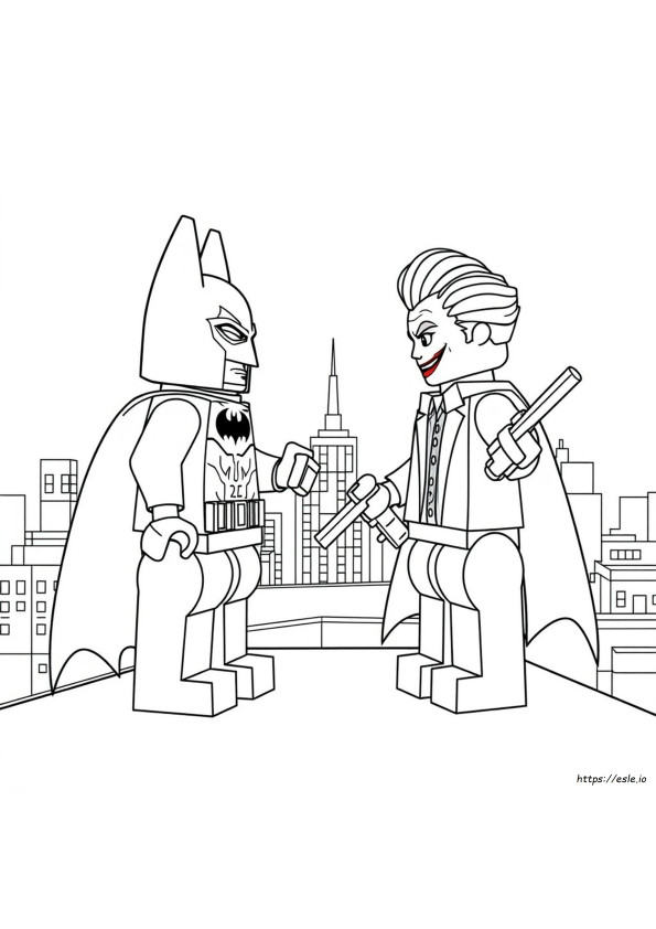 Lego Batman Joker Gambar Mewarnai