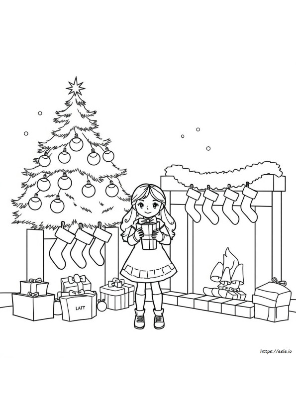 Christmas Coloring Pages For Girls
